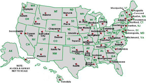 Usa Map State