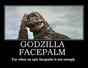 godzilla facepalm