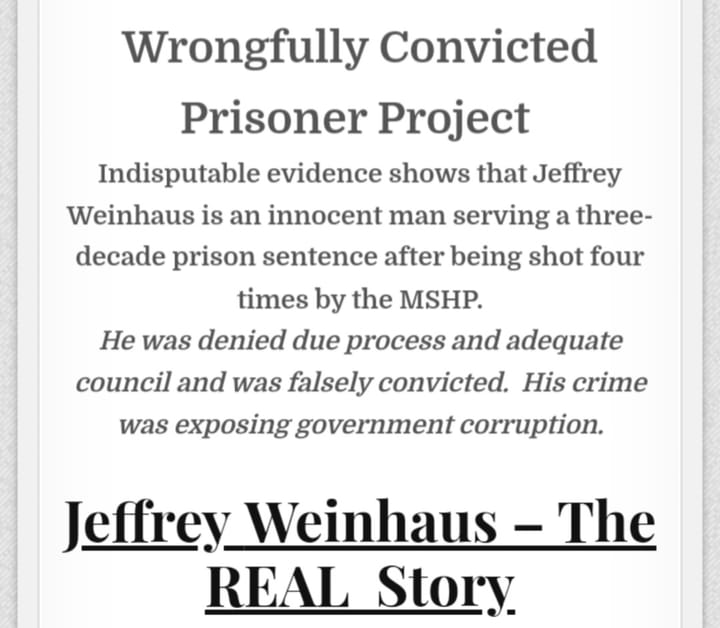 Advocates Press Missouri Attorney General to Review Jeffrey Weinhaus Conviction